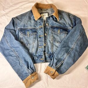 cropped jean jacket